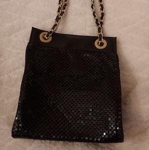 Black Sequence Evening Purse